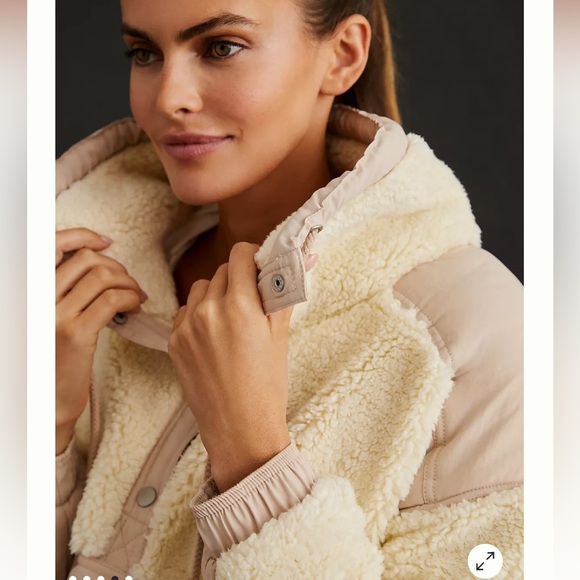 Anthro Daily Practice long sleeve Sherpa jacket - Picture 3 of 10